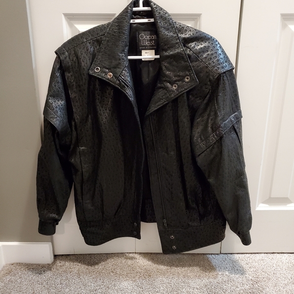 Ocean West Jackets & Blazers - Vintage Leather Jacket - Very RocknRoll 🤘